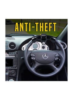 Generic Universal Steering Wheel Lock, Anti-Theft Secure Car Lock, Adjustable Length Double Hook Retractable Theft Prevention, Universal Car Steering Wheel Lock, Heavy Duty Anti-Theft Steering Wheel Lock  - Image 4