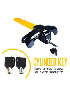Generic Universal Steering Wheel Lock, Anti-Theft Secure Car Lock, Adjustable Length Double Hook Retractable Theft Prevention, Universal Car Steering Wheel Lock, Heavy Duty Anti-Theft Steering Wheel Lock  - Image 2