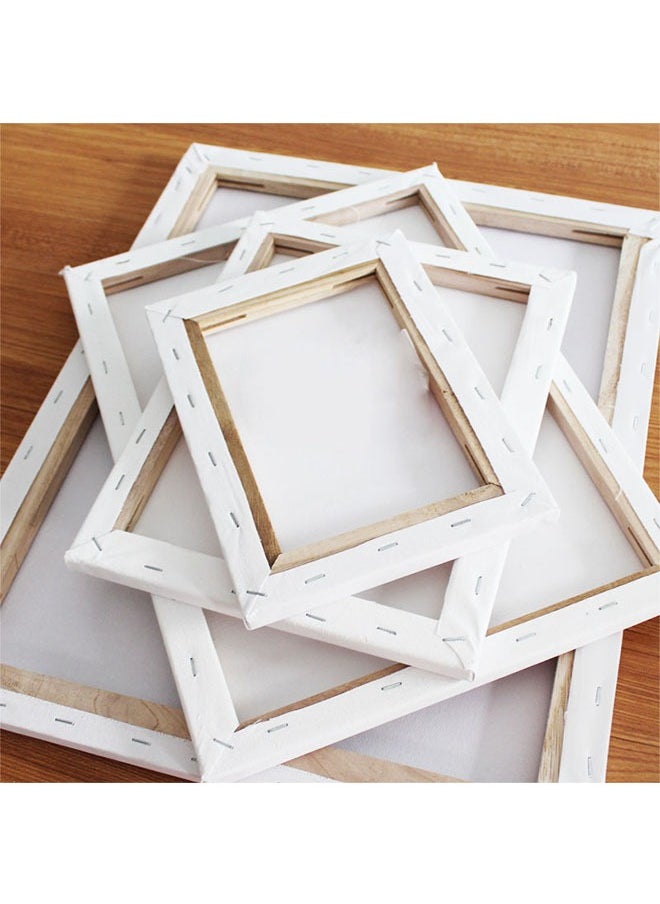 ZCM-HAPPY - 10 Piece Pre-stretched Blank Canvas Board 30x50 cm Cotton 280gsm White - Image 1