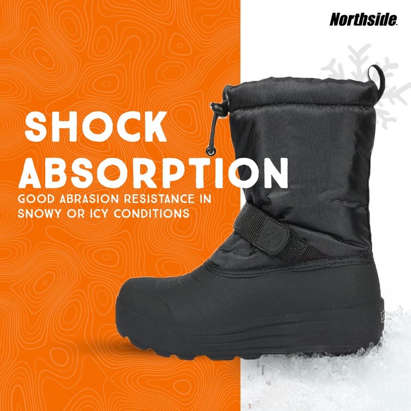 Northside Frosty Winter Boot (Toddler/Little Kid/Big Kid),Black,6 M US Toddler