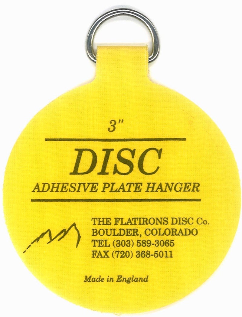 Disc Invisible English Disc Adhesive Medium Plate Hanger Set (4-3 Inch Hangers) - Image 2