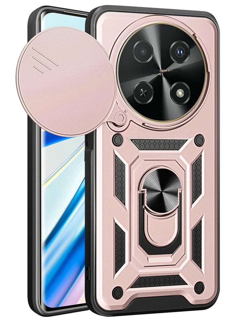Shield Full Protection Case With Metal Ring &Slide Camera Cover For honor x9c cover  - Image 2