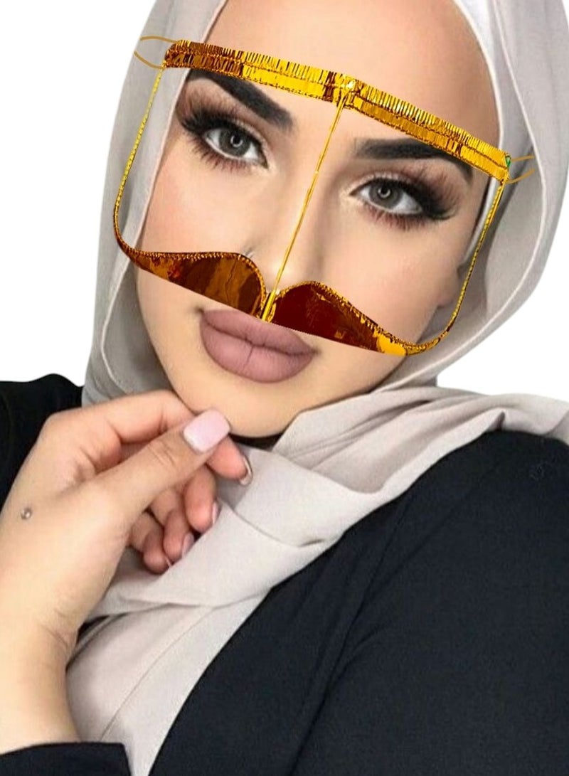 البرقع الذهبي، النقاب، البتولة، الزي العربي التقليدي الخليجي - Image 1