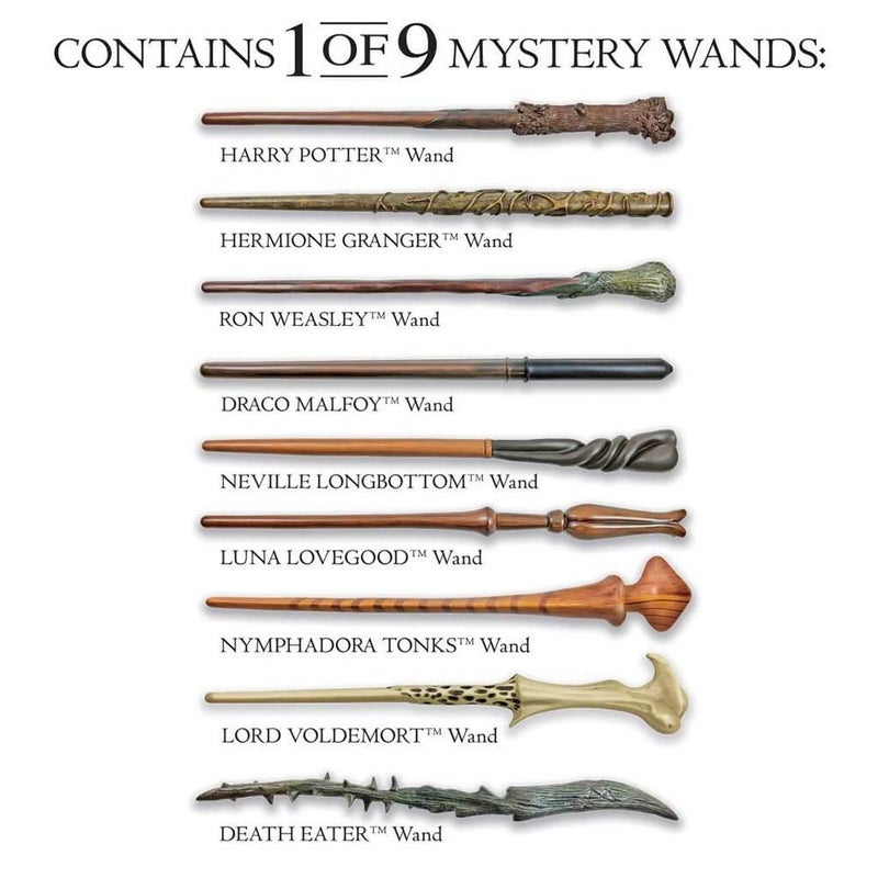 WB Warner Brothers WB 1290 Harry Potter Mystery Wand - Contains 1 of 9 - Collectible Wands - Image 2