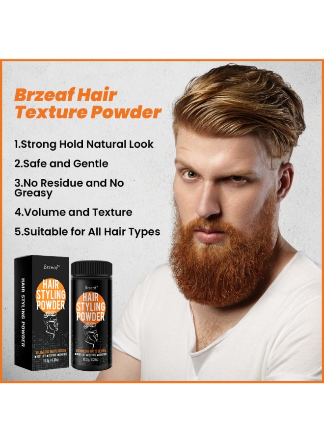Brzeaf Hair Styling Powder Provides texture and volume Medium to Strong Hold Natural Look For All Hair Types - Image 4