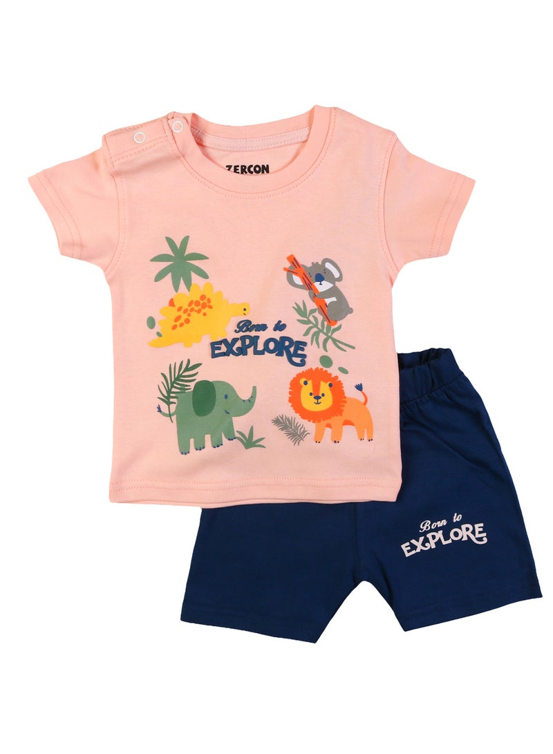 Zercon Summer Pajama Set for Newborn Babies 6211 - Image 1
