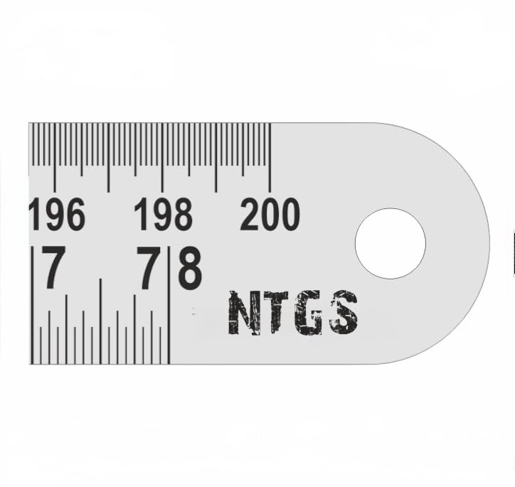 NTGS Double-Sided Measuring Scale Ruler for Engineering, Architecture and Students (78 inch, 200 cm) - Image 1