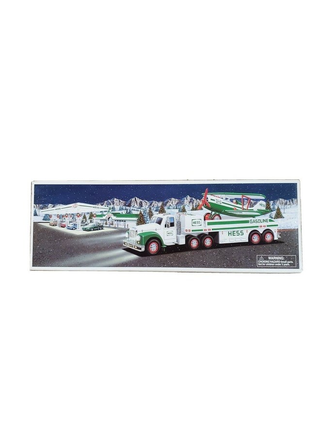 Hess Hess 2002 Truck and Airplane White in Color  - Image 1