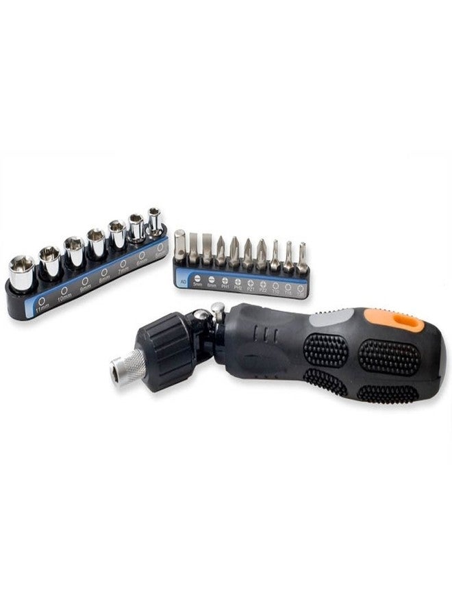 Syba SY-ACC65042 18-Piece 2-in-1 Design Ratchet and Screw Driver Tool Kit - Image 2