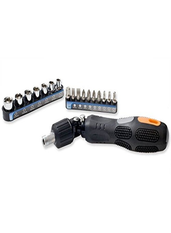 Syba SY-ACC65042 18-Piece 2-in-1 Design Ratchet and Screw Driver Tool Kit - Image 4