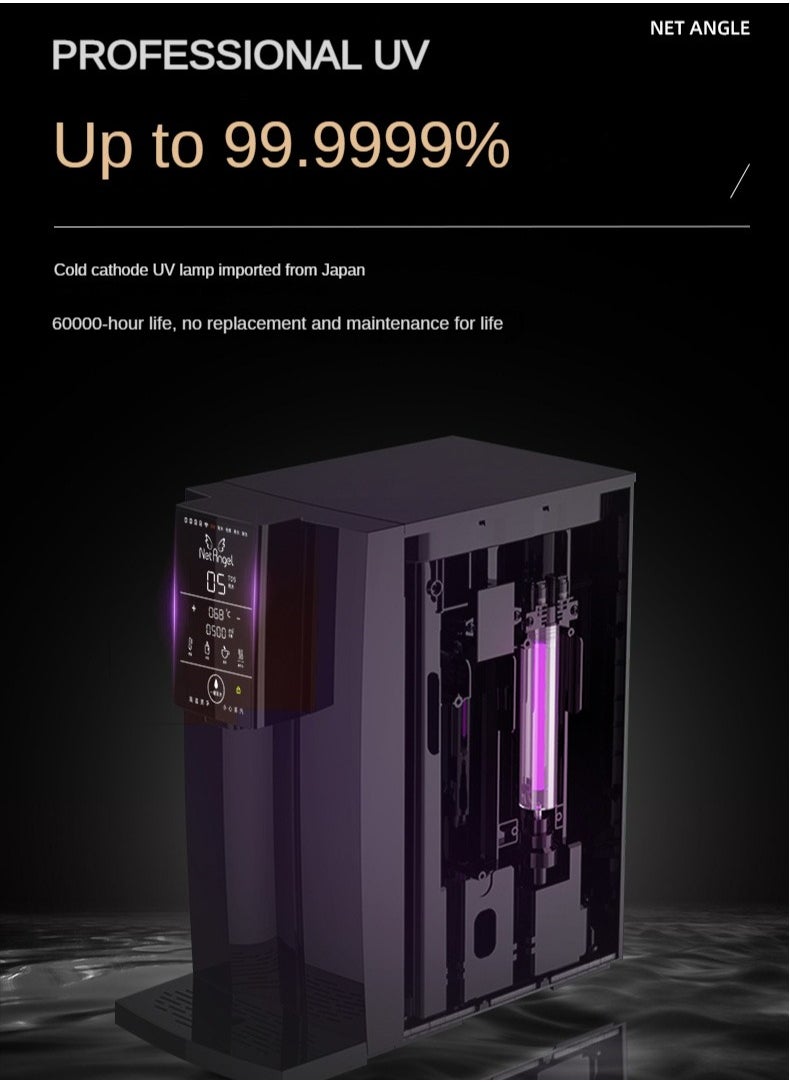 NetAngel - High-end Desktop Direct Drinking Water Purifier Tap Water Filtration Fully Automatic Water Inlet Purification Integrated Machine Instant Hot Adjustable Temperature Pure Water Drinking Machine for Home and Office Use Pure Water Machine with RO Reverse Osmosis UV Sterilization System - Image 1