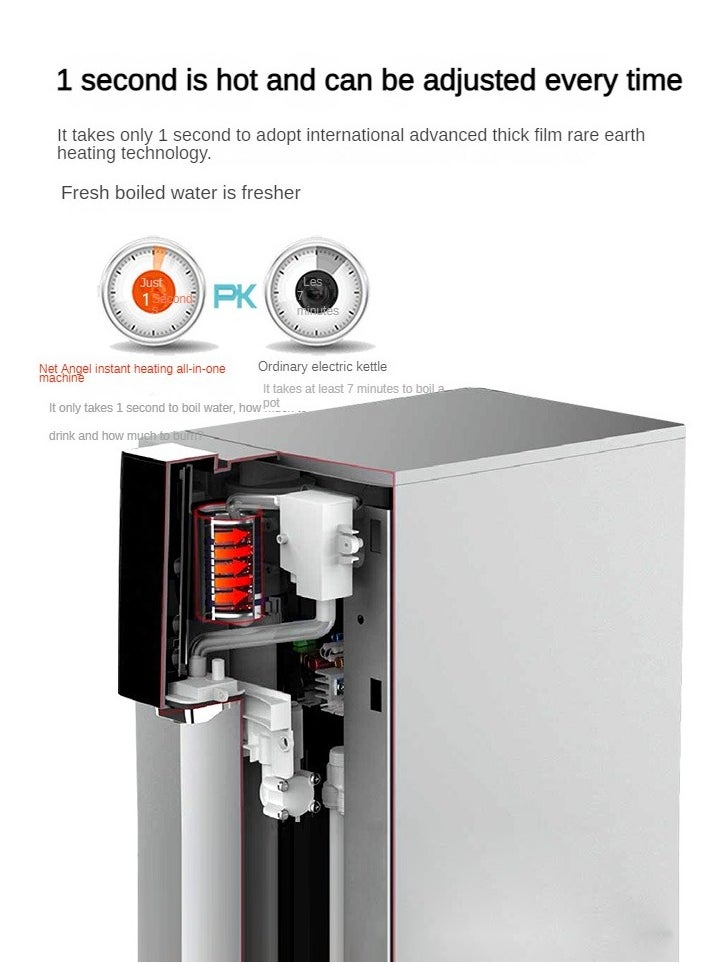 NetAngel - High-end Desktop Direct Drinking Water Purifier Tap Water Filtration Fully Automatic Water Inlet Purification Integrated Machine Instant Hot Adjustable Temperature Pure Water Drinking Machine for Home and Office Use Pure Water Machine with RO Reverse Osmosis UV Sterilization System - Image 1