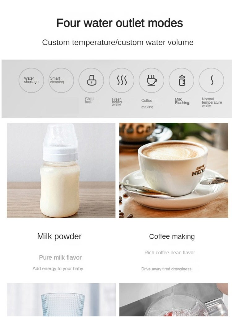 NetAngel - High-end Desktop Direct Drinking Water Purifier Tap Water Filtration Fully Automatic Water Inlet Purification Integrated Machine Instant Hot Adjustable Temperature Pure Water Drinking Machine for Home and Office Use Pure Water Machine with RO Reverse Osmosis UV Sterilization System - Image 1