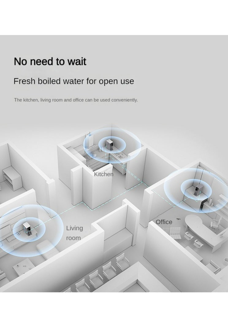 NetAngel - High-end Desktop Direct Drinking Water Purifier Tap Water Filtration Fully Automatic Water Inlet Purification Integrated Machine Instant Hot Adjustable Temperature Pure Water Drinking Machine for Home and Office Use Pure Water Machine with RO Reverse Osmosis UV Sterilization System - Image 1