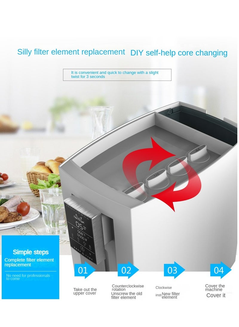 NetAngel - High-end Desktop Direct Drinking Water Purifier Tap Water Filtration Fully Automatic Water Inlet Purification Integrated Machine Instant Hot Adjustable Temperature Pure Water Drinking Machine for Home and Office Use Pure Water Machine with RO Reverse Osmosis UV Sterilization System - Image 1