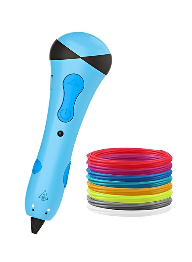 NIBEMINENT Adjustable Speed 3D Printing Pen Blue 
