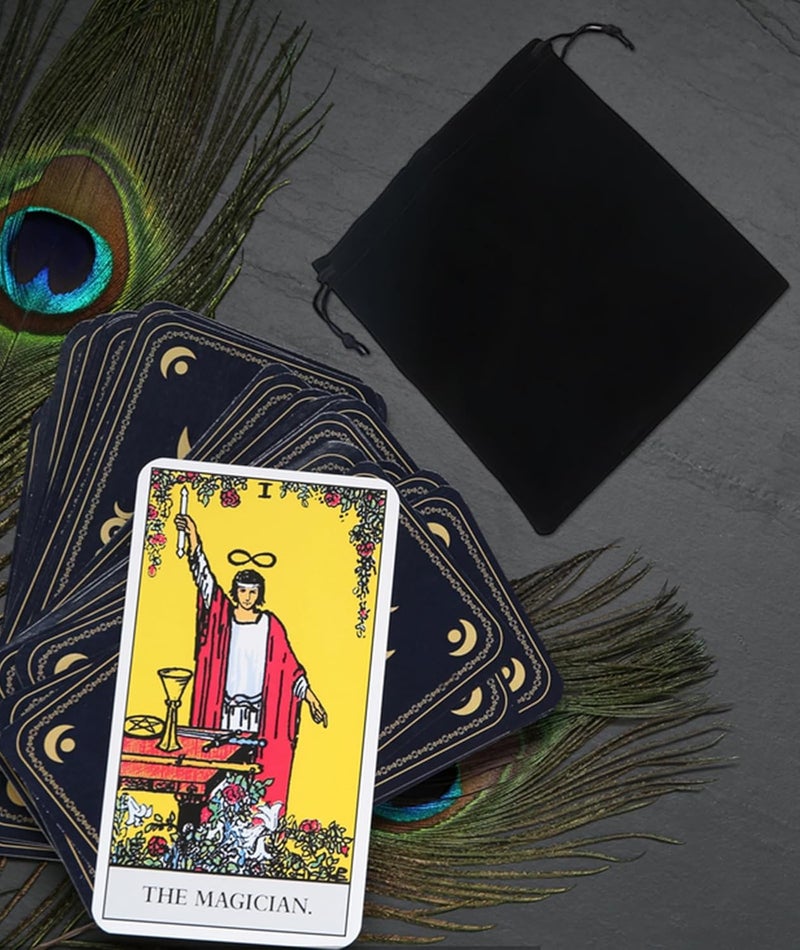 SQUISHCO Tarot Card Deck, Tarot Cards, Learning Cards for Beginners with Meanings Classic Card Set with a Convenient Bag for Beginner and Enthusiast for Party Entertainment - Image 4