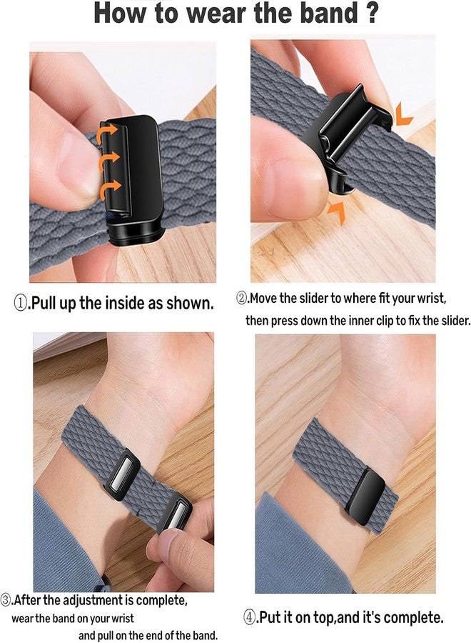 Wowstrap 2Pcs Magnetic Braided for Apple Watch Band 41mm 40mm 45mm 44mm Ultra/3/2 49mm 38mm 46mm 42mm Women/Men,Stretchy Elastic Nylon Sport Loop Strap for iWatch Bands series 11 10 9 8 7 6 5 4 3 se 3/2 40 44 - Image 5