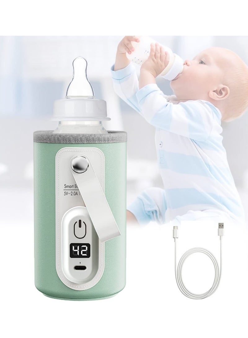 مُدفأ حليب محمول، مُدفأ USB لزجاجة حليب الطفل (مناسب لزجاجة حليب الطفل)  - Image 1