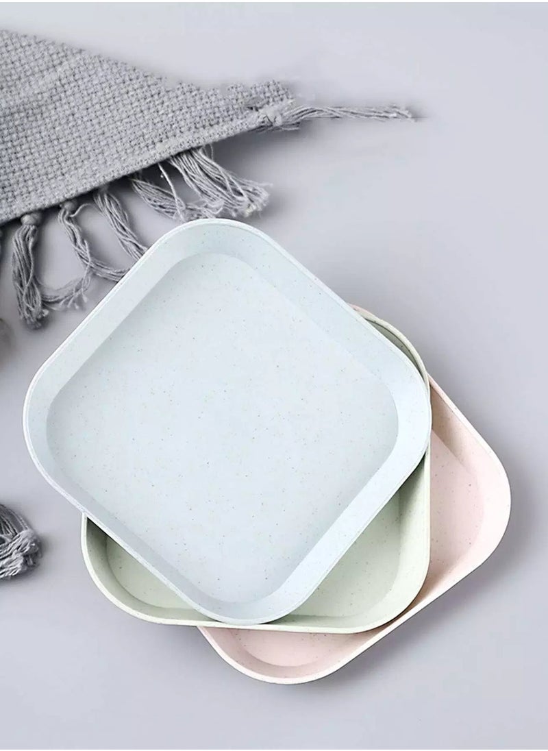 Generic - 3pcs Plain Snack Plate - Image 1