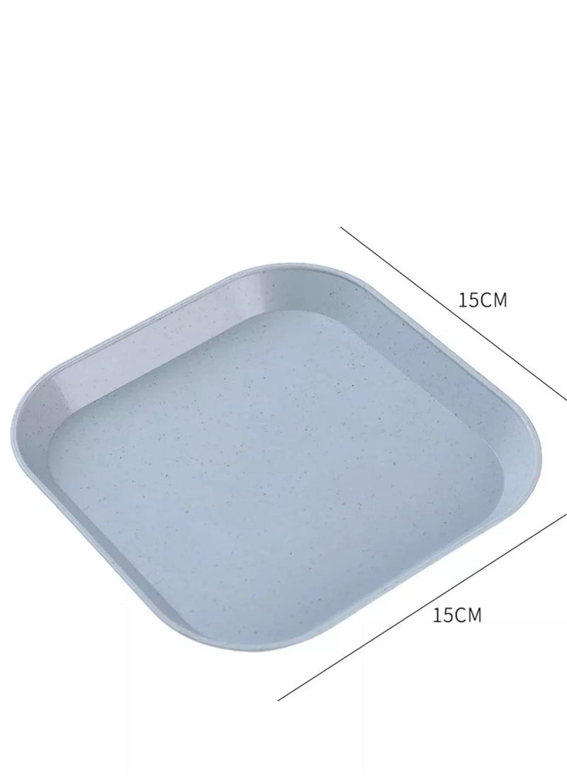 Generic - 3pcs Plain Snack Plate - Image 1