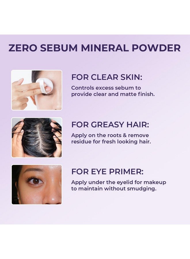 سانفي بودرة معدنية خالية من الدهون | للحصول على لمسة نهائية غير لامعة فورية، تتحكم في الدهون الزائدة | بشرة منتعشة طوال اليوم، للوجه الدهني | لجميع أنواع البشرة، 5 جرام - Image 4