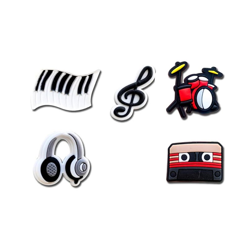 BOWNDY Music Decoration Charms,Cute Charm Gift for Toddler Girls Kids Teens Women Adults,PVC Different Charms for Clog Sandals Shoe Decoration - Image 4