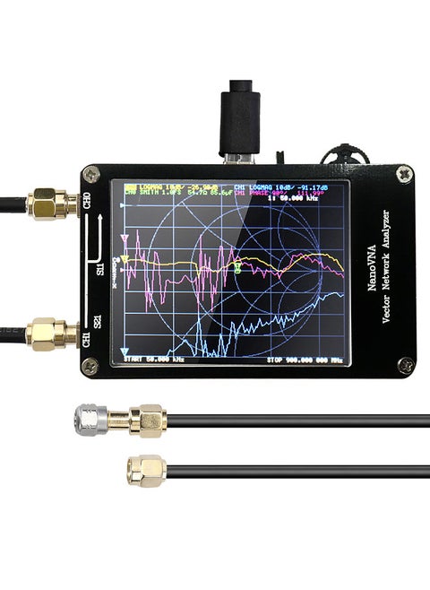 Portable Handheld Vector Network Analyzer 50KHz-900MHz Digital Display Touching Screen Shortwave MF HF VHF Antenna Analyzer Standing Waves