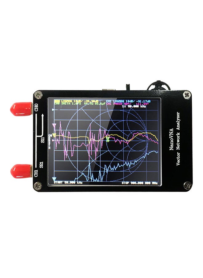 Portable Handheld Vector Network Analyzer 50KHz-900MHz Digital Display Touching Screen Shortwave MF HF VHF Antenna Analyzer Standing Waves