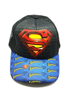 Superhero Superman Baseball Cap Black Yellow Red