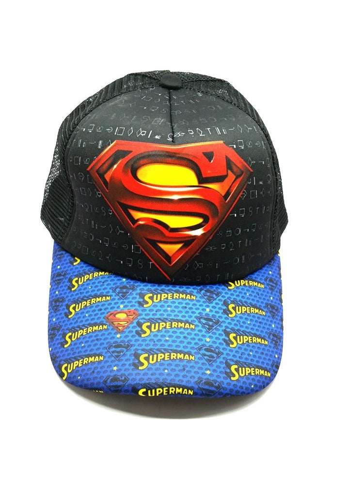 DC - Superhero Superman Baseball Cap Black Yellow Red - Image 1