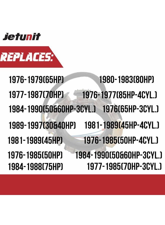 JETUNIT Genuine outboard 9 amp Stator Assy Maganet Coil For Mercury 30-85hp 3&4 cylinder 398-5454 A21 A22 A24 A25 A26 174-5454K1 - Image 5