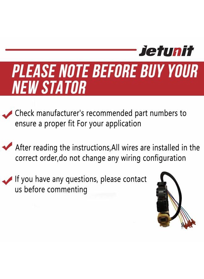 JETUNIT Genuine outboard 9 amp Stator Assy Maganet Coil For Mercury 30-85hp 3&4 cylinder 398-5454 A21 A22 A24 A25 A26 174-5454K1 - Image 4