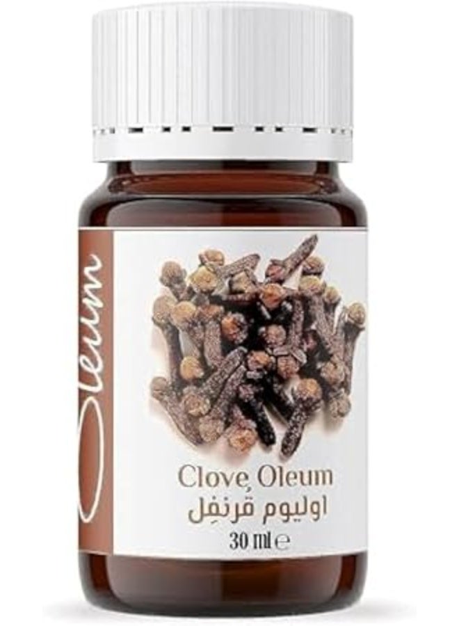 Oleum Clove Essential Oil - 30 ml - 100% Pure and Unrefined - Therapeutic Oil with High Eugenol Content for Oral and Topical Use. - Image 1