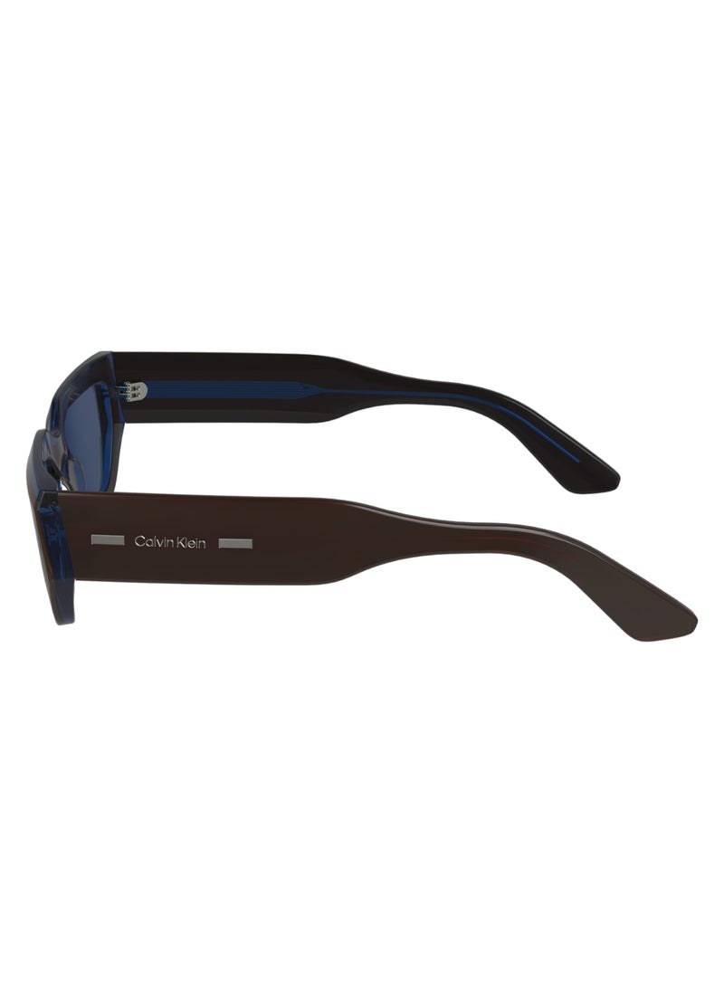 CALVIN KLEIN FULL RIM ACETATE ACETATE CALVIN KLEIN SUN CK24500S 5119 (227) BROWN/AZURE  - Image 4