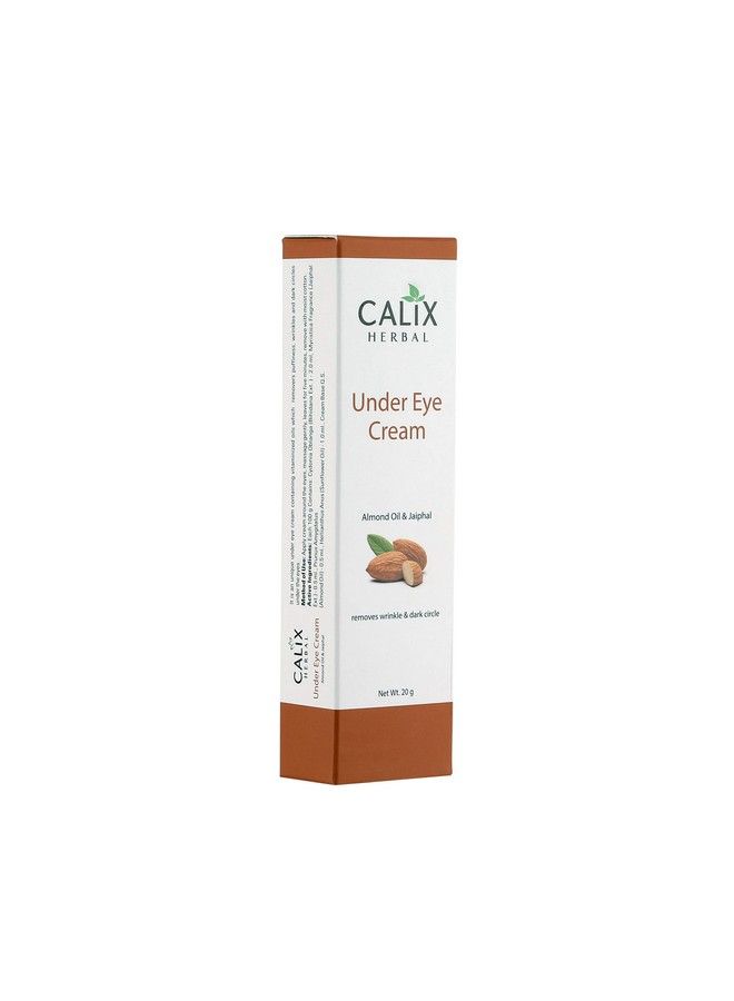 Calix Herbal Under Eye Cream For Dark Circles Wrinkles Puffiness & Puffiness Enriched With Almond & Sun Flower Oil 20G - Image 3