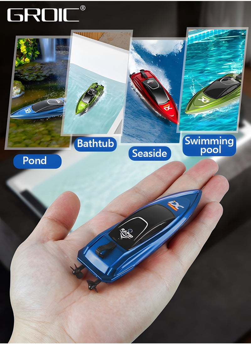 GROIC RC Boat Remote Control Boats for Pools and Lakes, 2.4G High Speed Remote Control Boat, Adventure Racing Boat Toys for Kids  - Image 5