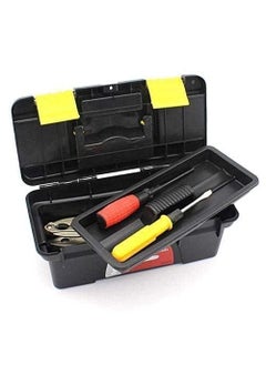 ATETO ATETO MultiFunctional Plastic Hardware Tool Storage Box Travel Tool Organizer Box with Carry Handle Screwdriver Wrench Stationery Storage Box Garage Tool Organizer Box  - Image 3