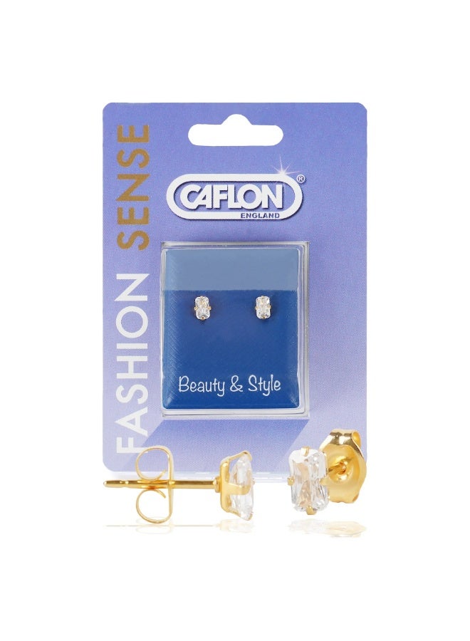Caflon Fashion sense earrings for sensitive ears (Cubic Zirconia)