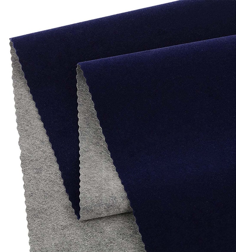 Self Adhesive Velvet Flock Backing Paper Liner for Jewelry Drawer 177 x 117 Craft Fabric Peel and Stick Soft Velvet Liner for Drawer DIY