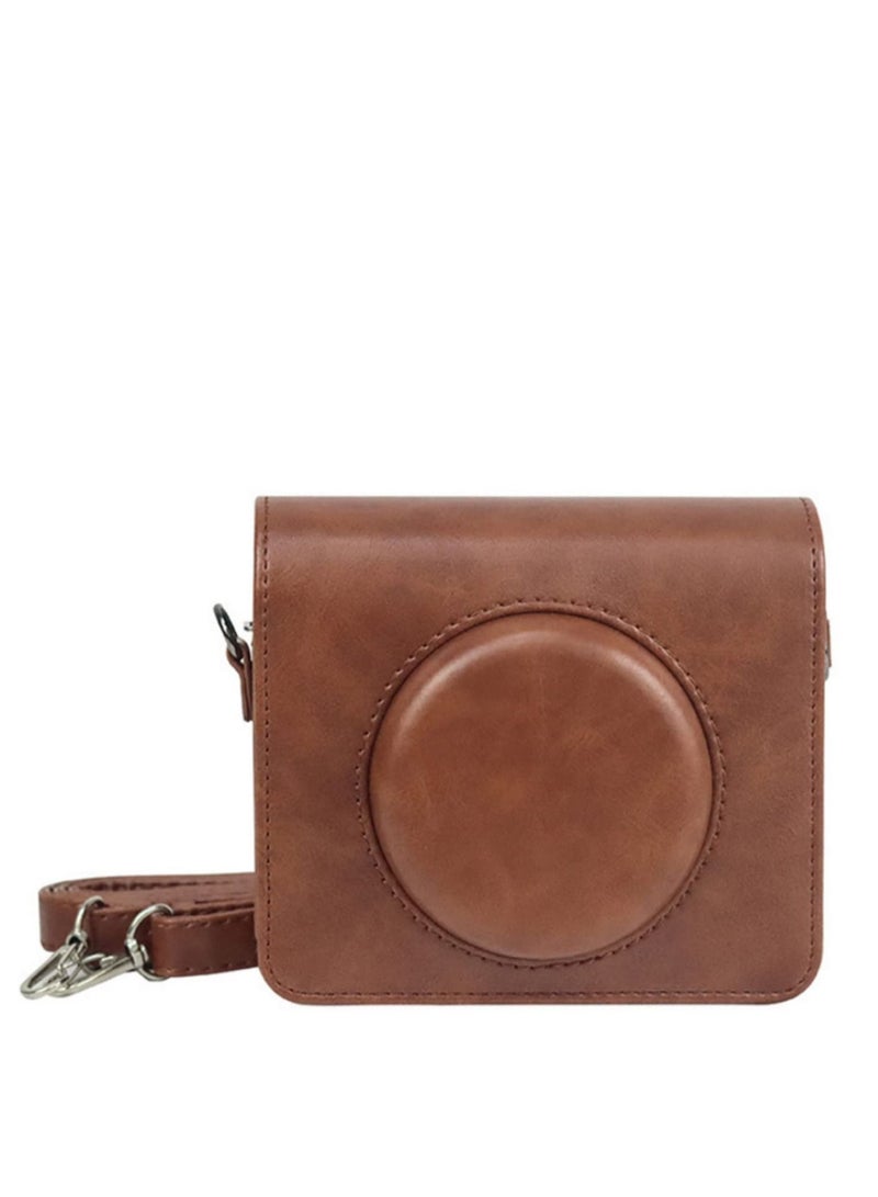 Retro PU Leather Camera Bag for Kodak C300R Portable Protection Case with Vintage Removable Shoulder Strap for Mini Shot 3 - Image 1