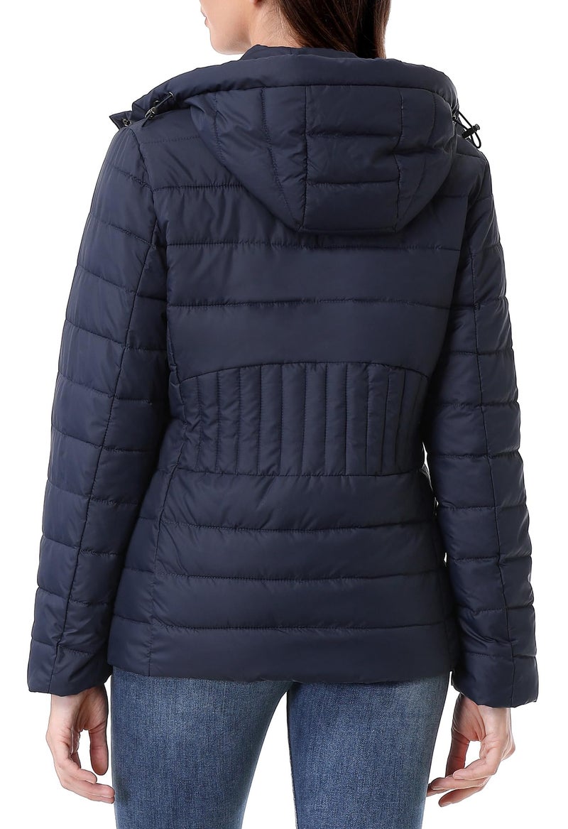 TDYPCI Women's Winter Coat Lightweight Waterproof Puffer Jacket - Quilted Short Down Coat for Women, Ultra Warm Winter Jacket with Hood - Image 5