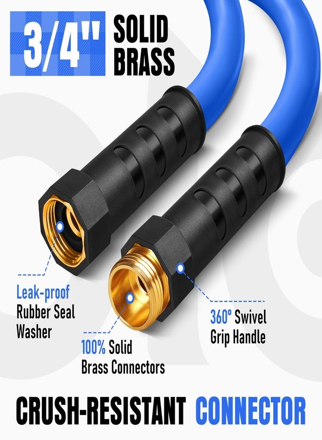 EOOIO Heavy Duty Garden Hose 50ft, Non-Expanding Flexible Water Hose, Kink Resistant Lightweight Hybrid Hose, Leakproof Hose Male to Female Fittings - Image 5