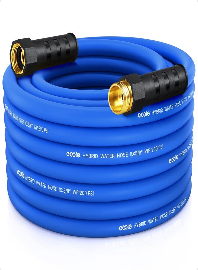EOOIO Heavy Duty Garden Hose 50ft, Non-Expanding Flexible Water Hose, Kink Resistant Lightweight Hybrid Hose, Leakproof Hose Male to Female Fittings - Image 1