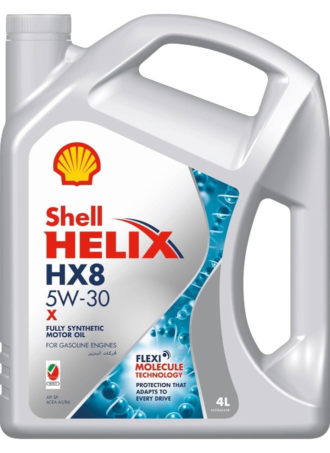 Shell Shell Helix HX8 5W-30 Fully Synthetic Motor Oil (10,000 kms, 4 litres, Pack of 1) 