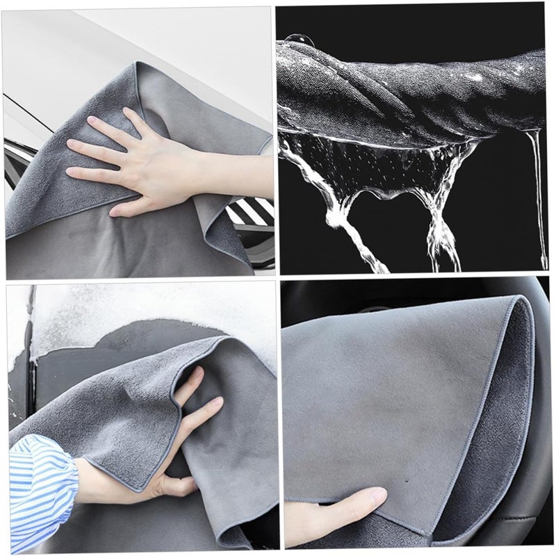Car Wash Towel 30x60cm Super Absorbent Microfiber Drying Cloth for Cars Thickened Scratch-Free Cleaning Rag for Auto Detailing and Interior Care - Image 3