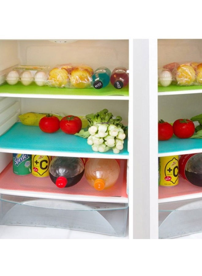 Generic Kitchen Anti-slip Mat Cuttable Dirt-resistant Refrigerator Mat Multi-piece Set Cabinet Non-slip Dining Kitchen Utensils-Color:Flat Dot Solid Gray-Specifications:45*29cm (12 Pieces)  - Image 2