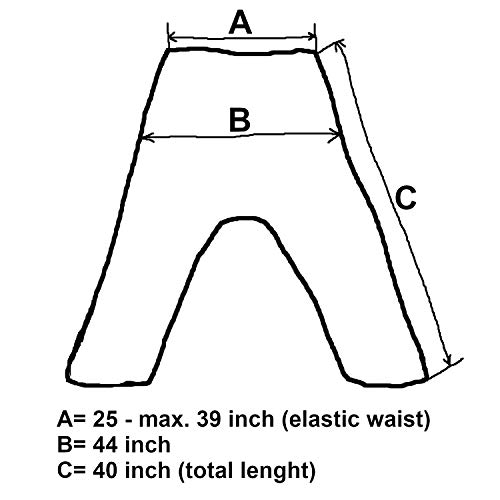 Siamrose Baggy Harem Pants Men Women, Wide Leg Yoga Lounge Trousers, Adjustable Length, 2 Pockets, One Size (Gray) - Image 5