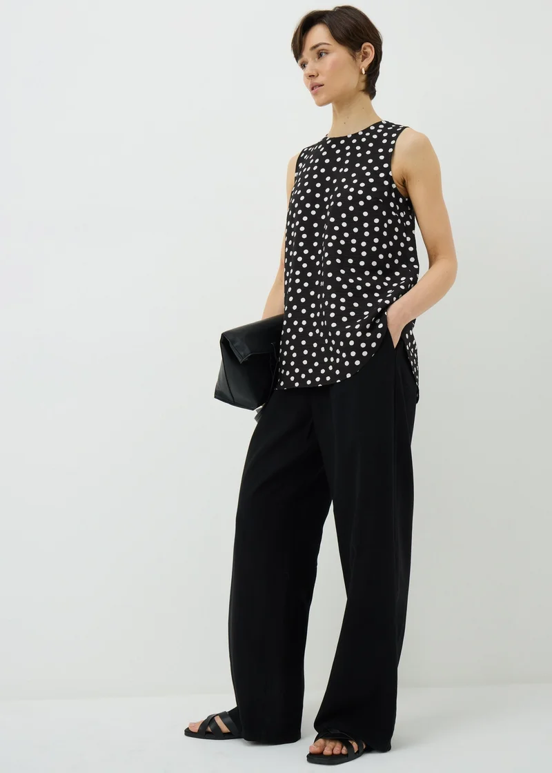 ماتلان Black Polka Dot Vest Top
