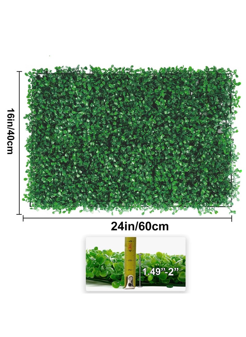 HOME TASTE Hometaste Wall Grass Artificial Green Wall Green Artificial Grass Wall Backdrop Nature'S Haven Synthetic Grass Wall Panel Decorative Backdrop For Indoor,Outdoor Garden Balcony 2 Pieces  - Image 2